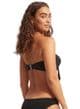 Seafolly Collective Tie Front Bandeau Bikini Top - Black